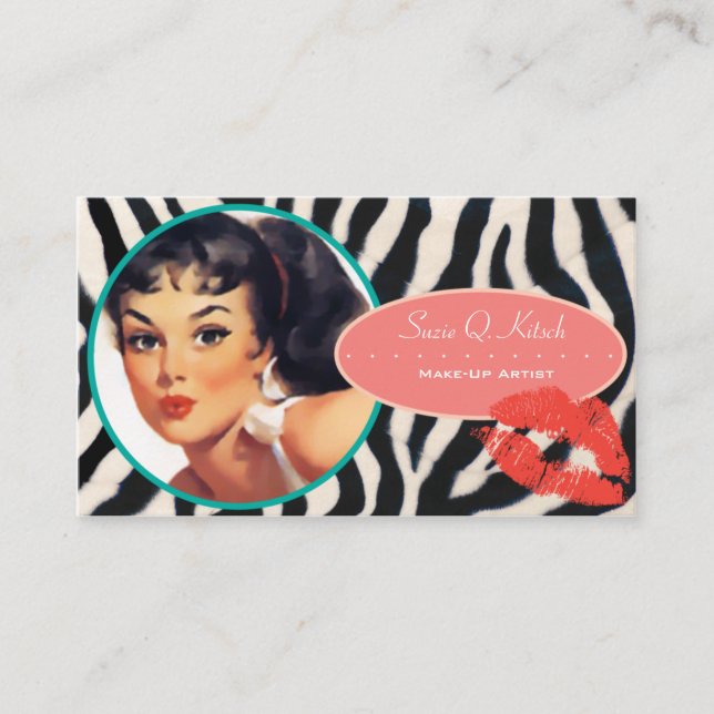 Hötorgskonsten Bitsch: Glam-En-Zon Visitkort (Framsida)