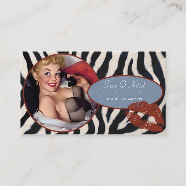 Hötorgskonsten Bitsch: Glam-En-Zon Visitkort (Framsida)