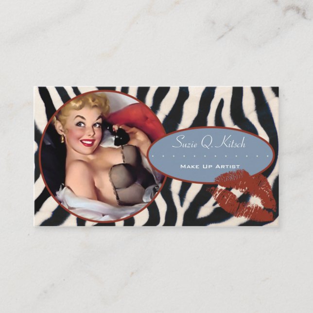 Hötorgskonsten Bitsch: Glam-En-Zon Visitkort (Framsida)