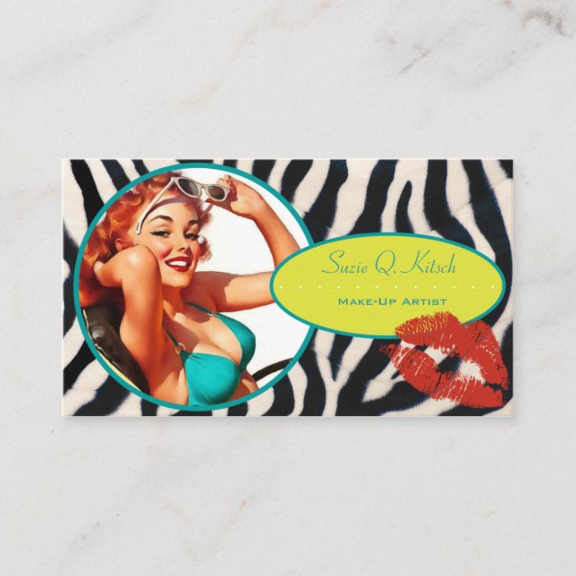 Hötorgskonsten Bitsch: Glam-En-Zon Visitkort (Framsida)