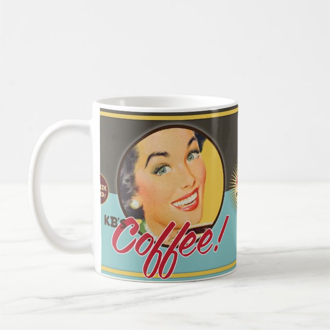 Hötorgskonsten Bitsch: Kbs kaffe! Kaffemugg (Vänster)