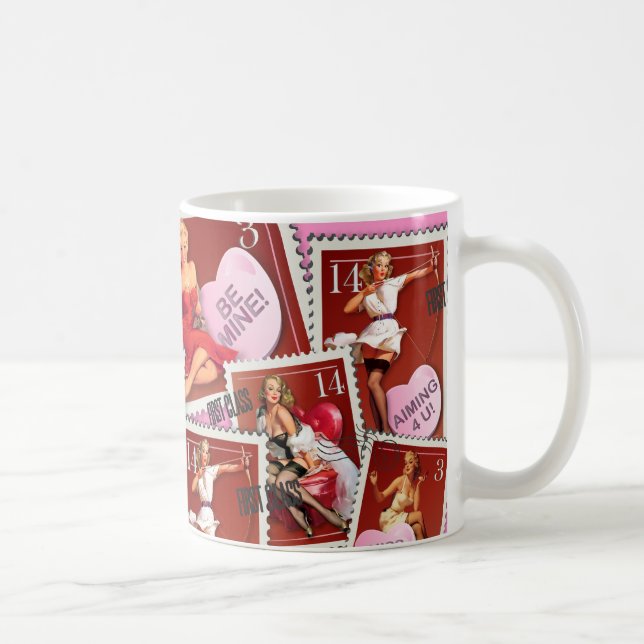 Hötorgskonsten Bitsch: Valentinesfrimärkesamling Kaffemugg (Höger)