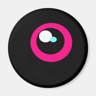 HotPink Monster Fridge Öga magnet #1