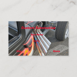 Hotrod Exhaust Pipe Business Visitkort