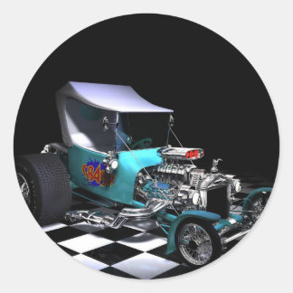 HotRod-kopia Runt Klistermärke