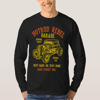 Hotrod Rebel Automotive Nostalgia Old Car  3 T Shirt