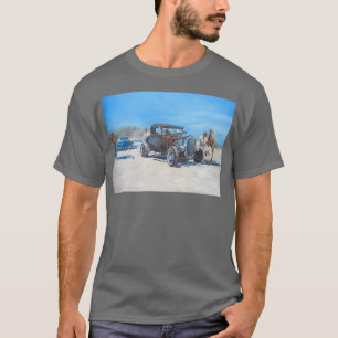 Hotrod-roligten på Bonneville Salt Flats T Shirt