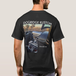 HOTROD-UTSLAGSPLATSSKJORTA. DOGRIDGE KUSTOMS TRÖJA