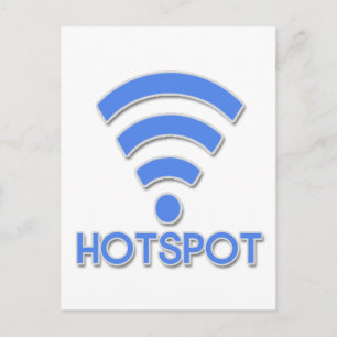 Hotspot Wifi Person Vykort