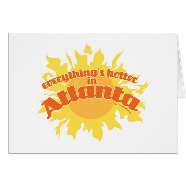 Hotter i Atlanta Hälsningskort (Framsidan Horizontal)