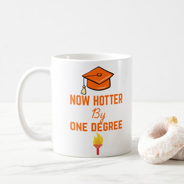 Hotter med en grad av Studenten-kaffe Mugg (Med munk)