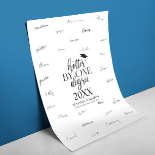 Hotter med en grad Namnteckning Studenten Poster