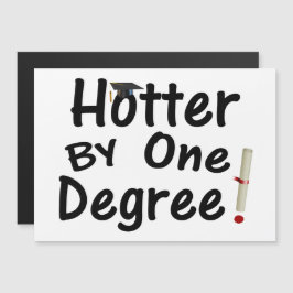 Hotter med en grad Studenten Magnetisk Inbjudningskort
