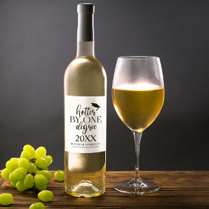 Hotter med en grad   Studenten Vin-etikett Vinflaska Etikett