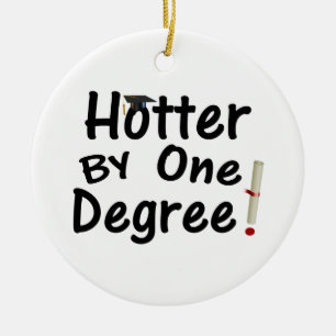 Hotter vid en gradstudenten julgransprydnad keramik
