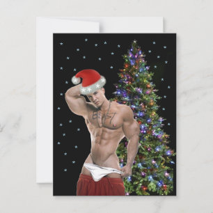 Hottest Hunk Buff julkort Vykort
