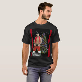 Hottest Hunk Buff Santa jul T Shirt