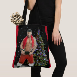 Hottest Hunk Buff Santa jul Tygkasse