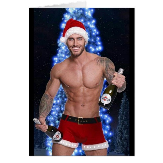 Hottest Hunks på planeten! Dags för jämlikhet! Hälsningskort (Framsidan)