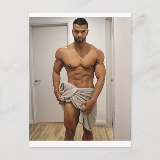 Hottest Hunks på planeten! Dags för jämlikhet! Po Vykort (Framsida)