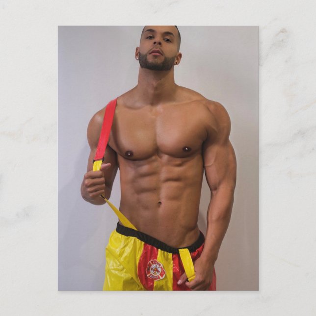 Hottest Hunks på planeten! Dags för jämlikhet! Vykort (Framsida)