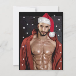 Hottest Hunks på planeten! Julbuff Santa Vykort