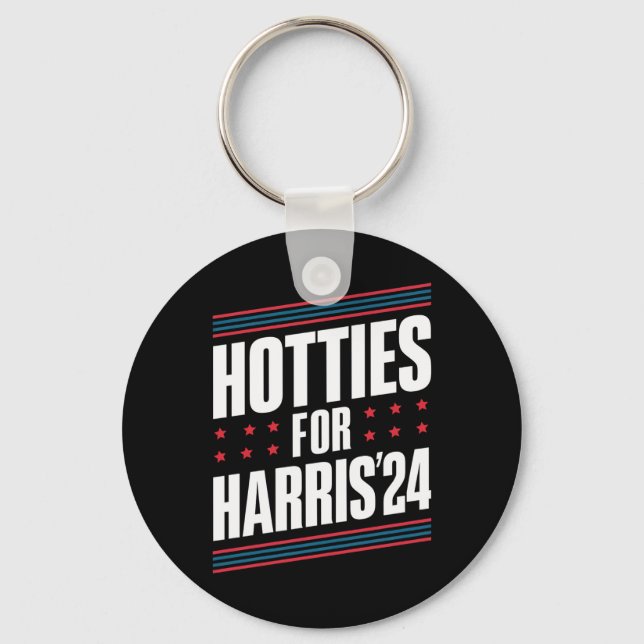 Hotties For Kamala Harris 2024 Nyckelring (Framsida)