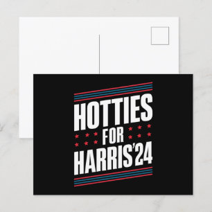 Hotties For Kamala Harris 2024 Vykort