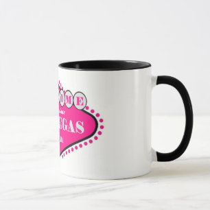 Hotty rosa Las Vegas undertecknar logotypmuggen Mugg