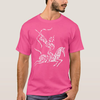 Hou Yi Gud för ärkeancient S Distress Rubbning T Shirt