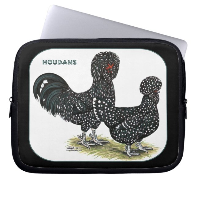 Houdan Chickens Laptop Sleeve (Framsidan)