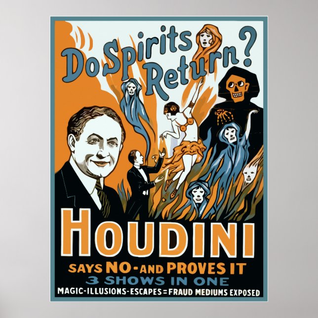 Houdini Do Spirits Return Poster (Framsidan)