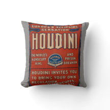 Houdini för dekorativ kuddereproduktionsvintage