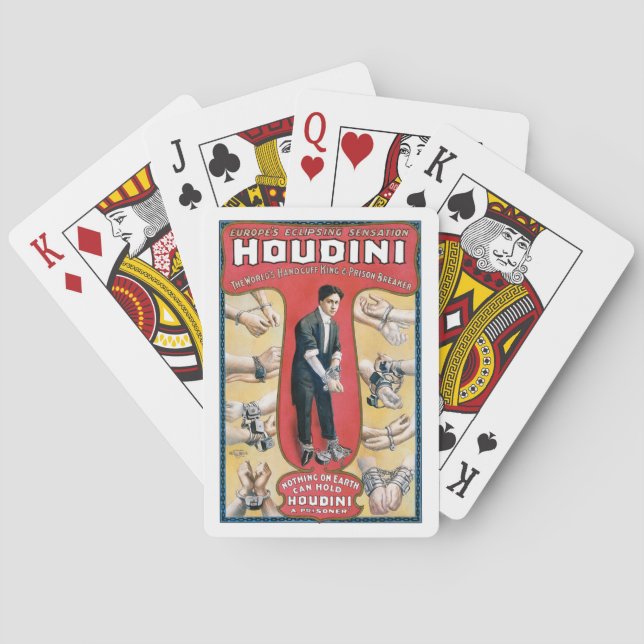 Houdini Handcuff Kung Casinokort (Baksidan)