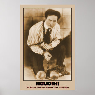 HOUDINI - Ingen stenväggar eller Chains kan rymma Poster