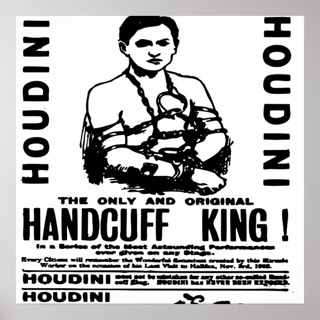 Houdini på Palace Theater Poster (Framsidan)