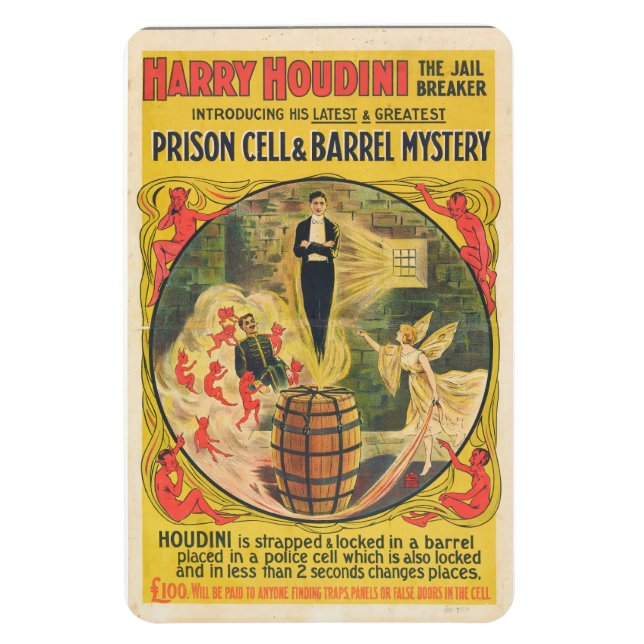 Houdini Prison Cell Escape Magnet (Vertikal)