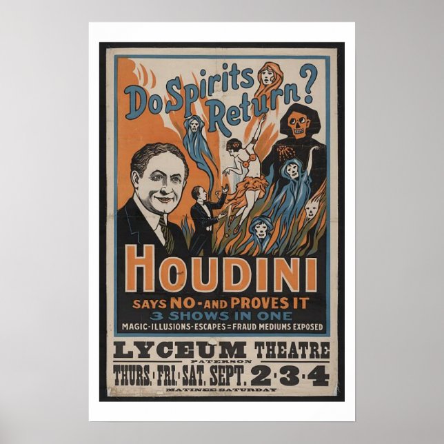Houdini - Spirits Return? Poster (Framsidan)