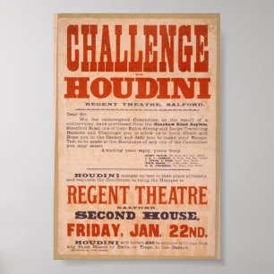 Houdini utmaning poster