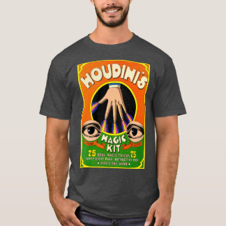 Houdinis Magic Kit 70 s Retro Bok T Shirt