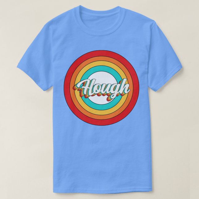 Hough Namn Shirt Vintage Hough Circle T (Design framsida)