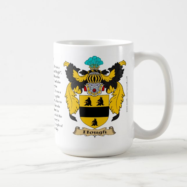 Houghnamn, ursprung, det menande och vapenskölden kaffemugg (Höger)