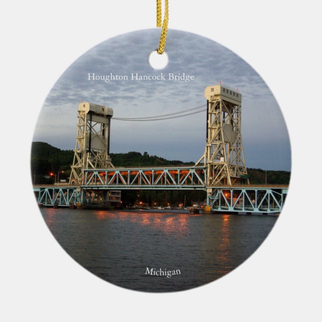 Houghton Hancock Bridge dubbla sided ornament (Framsidan)