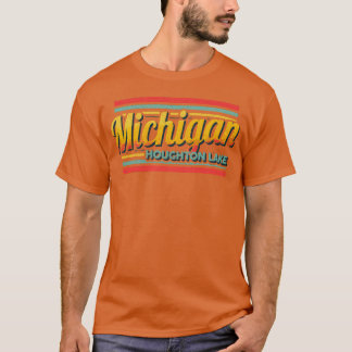 Houghton Lake Michigan Vintage Souvenir 70T 80T St T Shirt