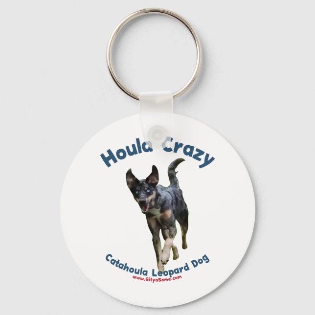 Houla Hund Crazy Nyckelring (Framsida)