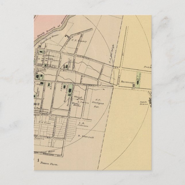 Houlton, Aroostook County Karta Vykort (Framsida)