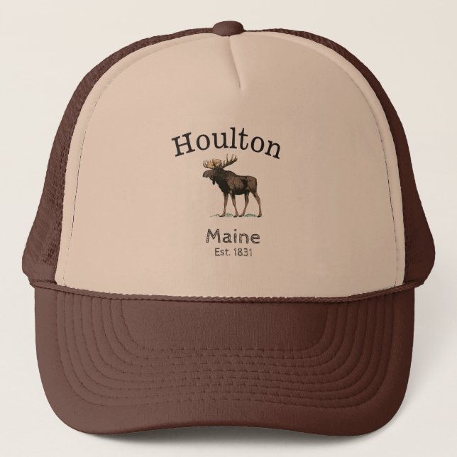 Houlton Maine Moose Keps (Framsida)