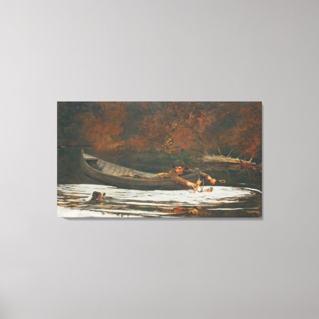 Hound and Hunter, 1892 (oil on canvas) Canvastryck (Framsida)