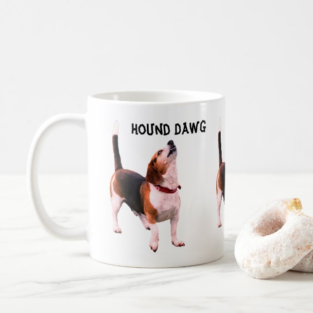 Hound Dawg Beagle Rolig hund Kaffemugg (Med munk)