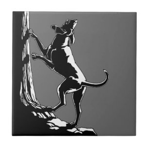 Hound Hund Art Ceramic Tile Hunting Hund Decor Kakelplatta